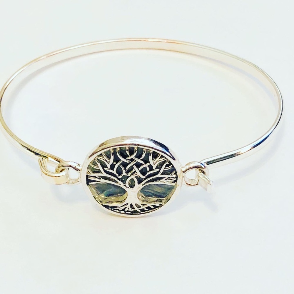 Tree of Life Silver time metal bracelet